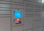 Automated package delivery system for residents at Lakeview at Palm Harbor apartments.