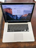 2012 15"MacBook Pro i7 cpu (10.11.6,Logic,Office,AdobeCS3)