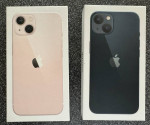 New Apple iPhone 13 Unlocked Midnight Black or Pink 128Gb
