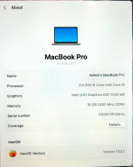 🍎 MacBook Pro 15” 2018 i9 2.9Ghz 16GB RAM 500GB SSD Radeon Pro 560X 4