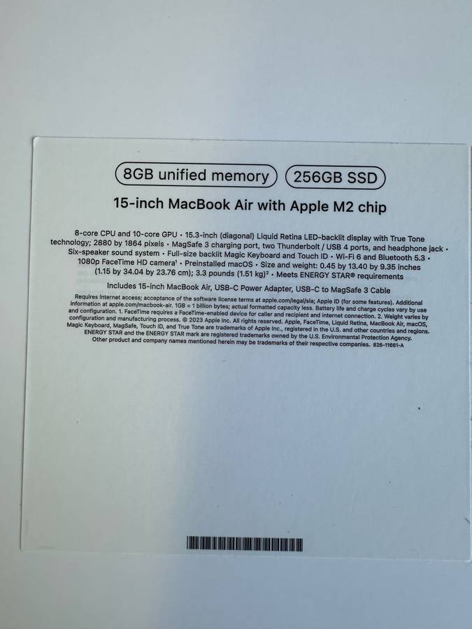 Macbook Air 15” 2023 M2 — $55 Down NO CREDIT NEEDED