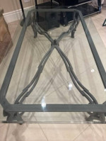 Huffman Koos coffee cocktail Glass-top table