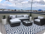 High End Outdoor Patio Sofa Sets Clearance w/Sunbrella Plush Cushions