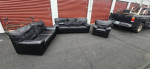 3 piece Italian leather sofa set (free delivery)