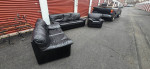 3 piece Italian leather sofa set (free delivery)