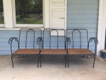 Vintage 3-piece Wrought Iron Sofa