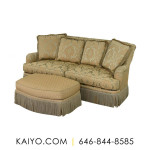 Thomasville Traditional Saddle Arm Sofa with Ottoman (Was 2500)