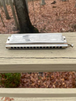 Three Harmonicas: one Hohner 64 Chromonica + two Hohner Marine Band