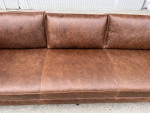 West Elm Axel Leather Sofa 89" Molasses