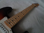 2006 Fender Standard MIM Stratocaster HSS Guitar Maple Neck Sunburst.