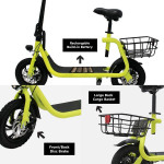 Black Electric Scooter Bike for Adults Commuter around the area