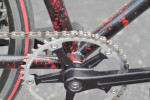 Steel Singlespeed with Red and Black Splatter Finish - SM