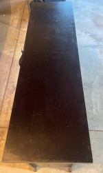 Espresso Wood Buffet Wine Rack Table