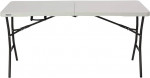 Lifetime 5 Foot Rectangle Fold-in-Half Table, Indoor/Outdoor
