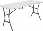 Lifetime 5 Foot Rectangle Fold-in-Half Table, Indoor/Outdoor