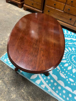 Cherry Color Oval Coffee Table