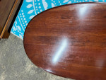 Cherry Color Oval Coffee Table