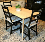 IKEA Lisabo Dining Table - IKEA Nordviken Dining Chairs w/Nordviken Chair Pads