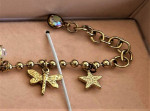 NIB Kirks Folly Charm Anklet Vintage Moons Stars Dragonfly Butterfly
