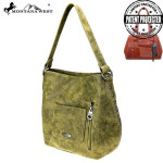New Montana West Buckle Collection Grn Color Concealed Carry Hobo Bag