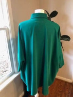 Maison Margiela Paris MM6 fesigner Womens Medium Green Blouse made in Italy