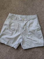 Nautica White Khaki Boat Shorts 34W