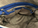 COLE HAAN  Large Blue Leather Handbag