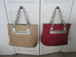 New QUILTED TOTES w/ CHAIN HANDLES