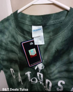 NWT Catoosa Indians T Shirt Green Tie Dye Adult Small 2 For $25