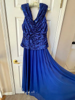 Formal long dress. Royal Blue. Size 16. New with tag.