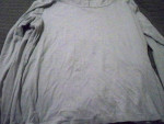 white stag gray w/ silver stripes long sleeve top size-20