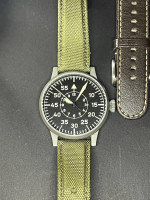 Laco Paderborn Pilot Watch Original Stainless Steel WWII FL23883 Full Kit