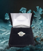 New 2.5ct Beautiful Moissanite Engagement Ring, size 5