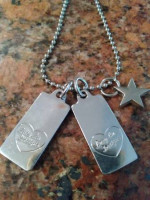 *Three (3) Charm Necklace "LUCY LU" JEWELRY