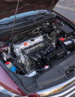2008 Honda Accord EX-L engine compartment with 250000 mileage, for sale at $1800.