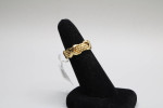 Tiffany & Co 18k Yellow Gold Schlumberger 4 Row Rope X Ring Size 6