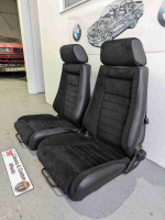 Genuine classic BMW Recaro seats, fully reupholstered, suitable for various classic BMW models.