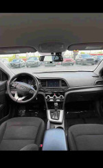 Interior view of a 2019 Hyundai Elantra Limited with modern features and clean design.