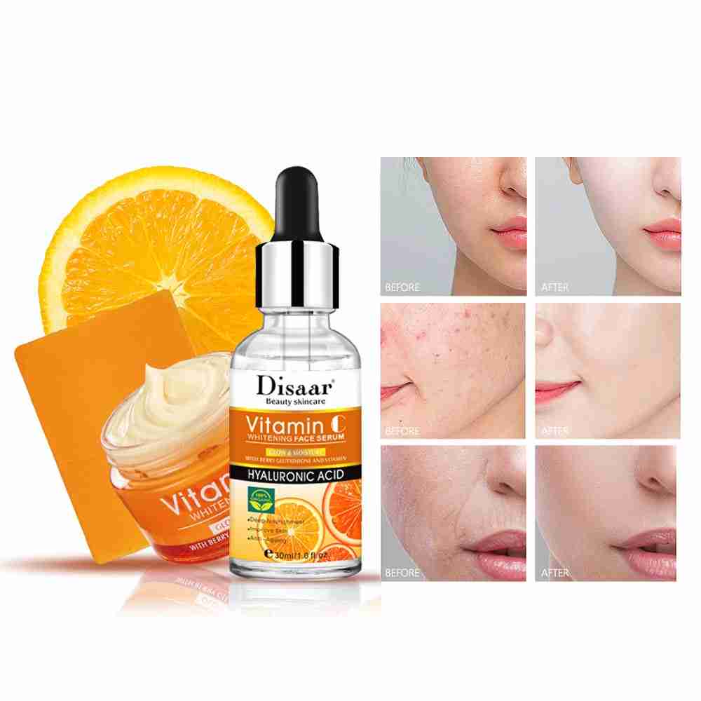 Disaar Vitamin C 3-in-1 Skin Care Set – Soap, Cream & Serum