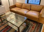 West Elm Leather Sofa