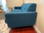 Teal Mid-Century Modern Sofa