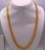 High karat gold rope chain