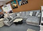 Light Gray 3-piece Sectional W/Chaise Lounge