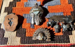 Native American Indian Bronze & Copper Pins and Pendants