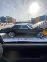 1977 Monte Carlo classic car for sale, black with wire wheels, low mileage, and newly painted exterior.