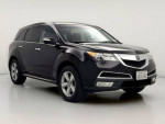 2012 Acura MDX all wheel drive with black exterior and interior, featuring heated seats and good tires.