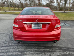 2010 Mercedes-Benz C300 Sport 4Matic in red, showcasing rear view, featured for sale with low mileage.