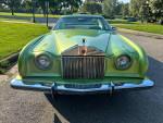 Front view of a 1976 Chevrolet Custom Cloud with 6,000 miles in striking green color.