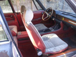 Interior view of a 1972 Ferrari Fiat Dino, showcasing vintage seats and dashboard.