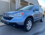 2008 Honda CR-V EXL in baby blue, 141,000 miles, all-wheel drive, Japan built, recently serviced with clean title.